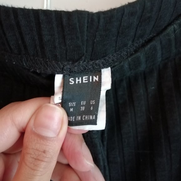 Black Matching Tank Top and Tights - Picture 2 of 3